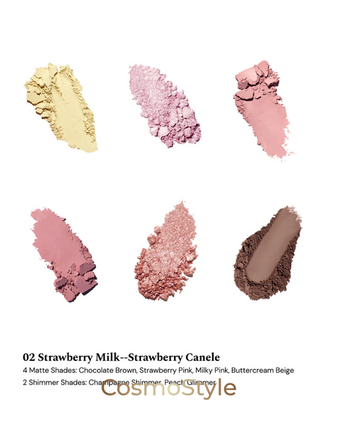 Палетка теней Flower Knows (Флавер Ноуз) The Sweetie Bear 6-Color Makeup Palette 6.5 г &mdash; 02 Strawberry Milk 02 Strawberry Milk фото