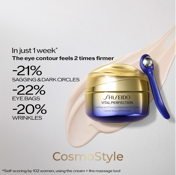 Крем для шкіри навколо очей Shiseido (Шісейдо) Vital Perfection Uplifting and Firming Advanced Eye Cream ліфтинг та пружність 15 мл sy342323-03 фото