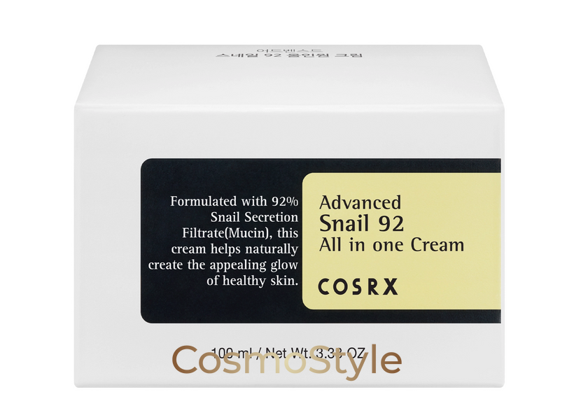 COSRX - Advanced Snail 92 All in One Cream - Багатофункціональний крем із муцином равлика - 100g 01200020 фото
