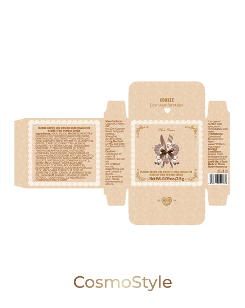 Мини пудра для фиксации Flower Knows (Флавер Ноуз) The Sweetie Bear Mini Setting Powder 2.5 г &mdash; оттенки 02 Cookie 02 Cookie фото
