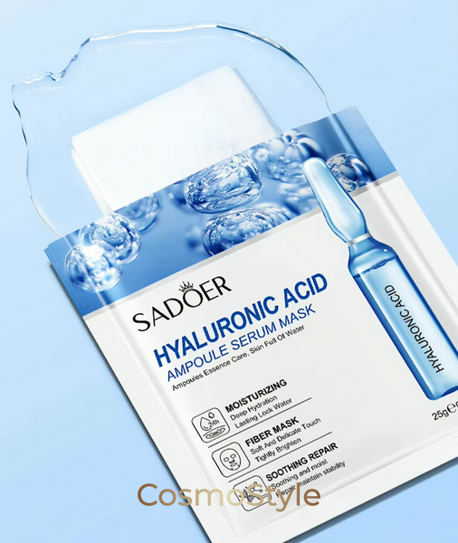 Зволожувальна тканинна маска з гіалуроновою кислотою Sadoer (Садоер) Hyaluronic Acid Ampoule Serum Mask, 25 г sm8483-03 фото