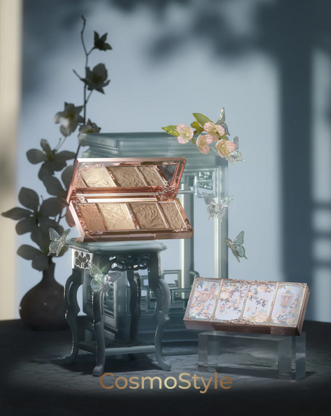 Палетка хайлайтер + контур + бронзер Flower Knows (Флавер Ноуз) Butterfly Cloud Collar Embossed Highlight & Contour Palette 16 г &mdash; 02 Tawny Tea 02 Tawny Tea фото