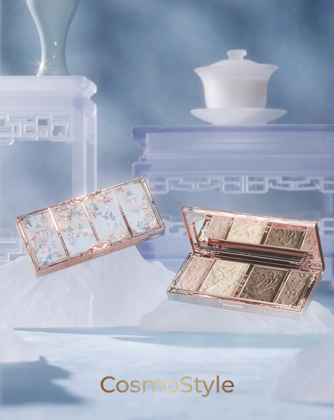 Палетка хайлайтер + контур + бронзер Flower Knows (Флавер Ноуз) Butterfly Cloud Collar Embossed Highlight & Contour Palette 16 г &mdash; 02 Tawny Tea 02 Tawny Tea фото