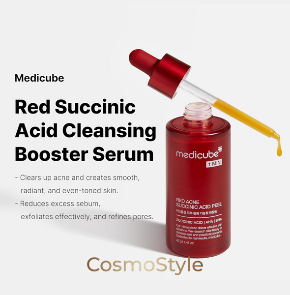Пілінг з янтарною кислотою Medicube Red Succinic Acid Peel 1 Minute, 40 мл mp4949-03 фото