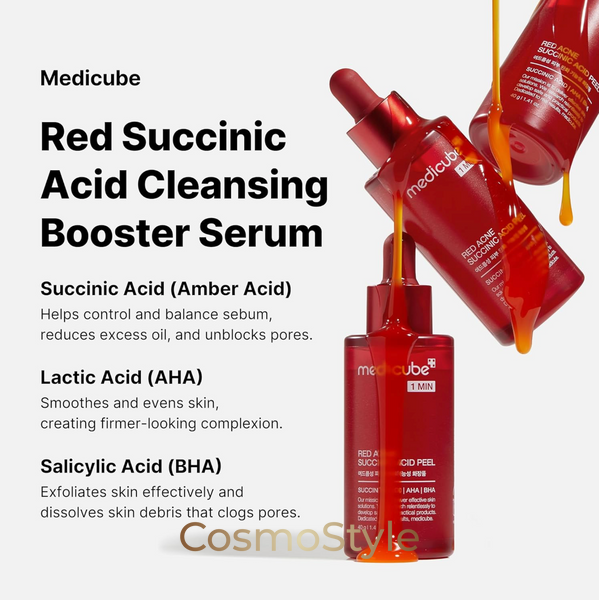 Пілінг з янтарною кислотою Medicube Red Succinic Acid Peel 1 Minute, 40 мл mp4949-03 фото