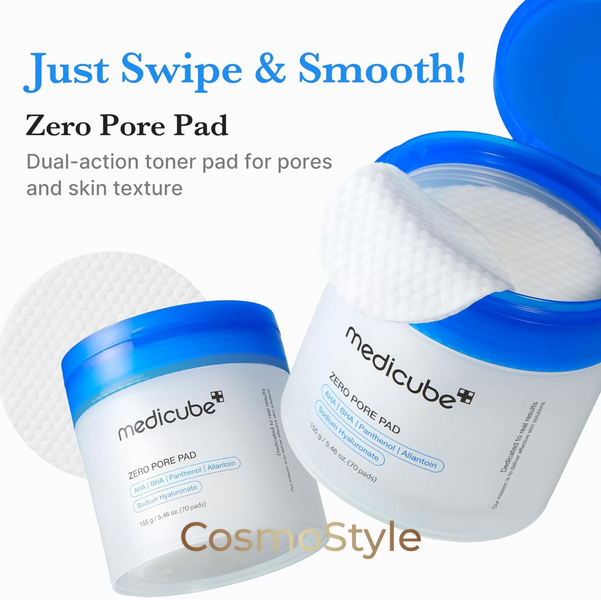 Очищувальні пілінг-педи для звуження пор Medicube Zero Pore Pad, 155 г (70 шт) medpil67382-03 фото