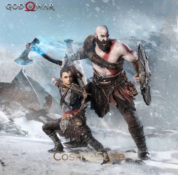 Фигурка Кратос и Атрей God of War Kratos and Atreus Бог Войны 20 см 012002 фото
