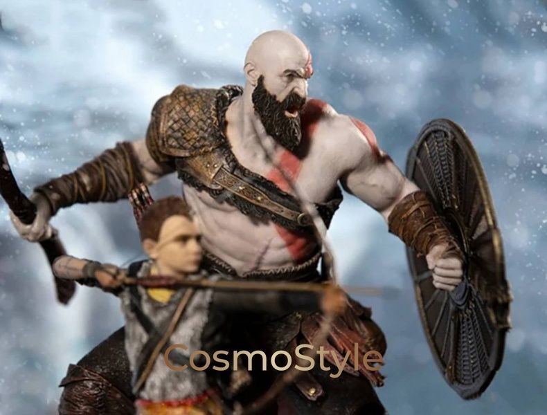 Фигурка Кратос и Атрей God of War Kratos and Atreus Бог Войны 20 см 012002 фото