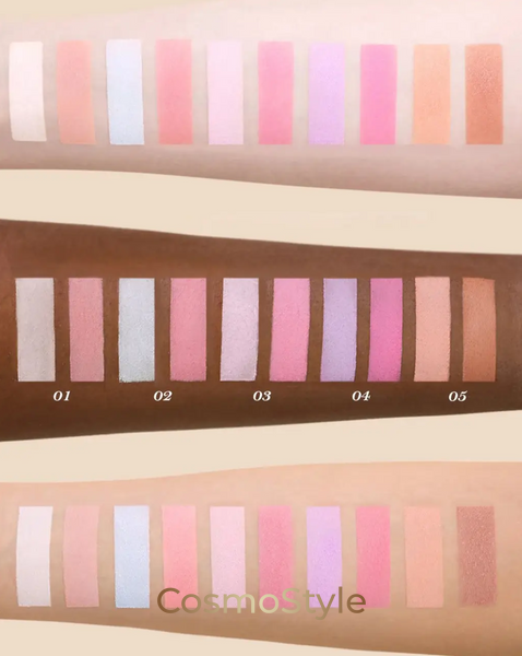 Рум&rsquo;яна + хайлайтер Flower Knows (Флавер Ноуз) Butterfly Cloud Collar Rouge Box Highlighting & Blush Duo Powder 6 г &mdash; відтінок 01 Rouge Snow 01 Rouge Snow фото