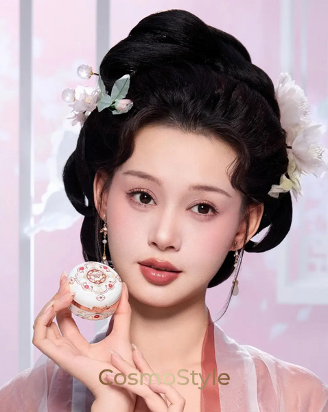 Рум&rsquo;яна + хайлайтер Flower Knows (Флавер Ноуз) Butterfly Cloud Collar Rouge Box Highlighting & Blush Duo Powder 6 г &mdash; відтінок 01 Rouge Snow 01 Rouge Snow фото