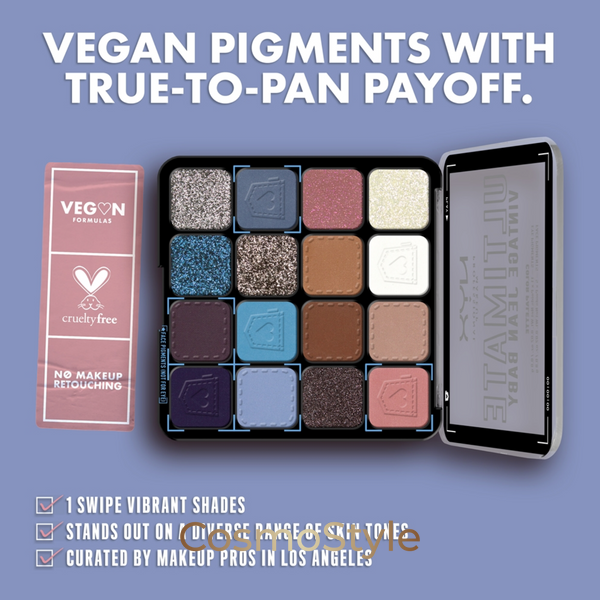 Палетка тіней для повік NYX Professional Makeup Ultimate Shadow Palette Warm Neutrals, 16 відтінків nyxpaletKR-03 фото
