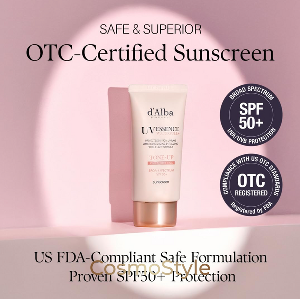 Сонцезахисный крем SPF50+ для лица Тонирующий PA++++ d'Alba - Waterfull Tone-Up Sun Cream - 50 мл spfalba504356 фото