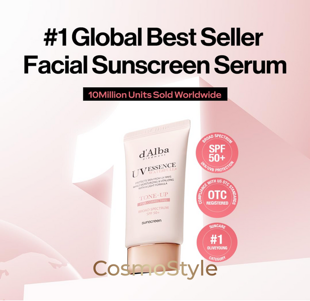 Сонцезахисный крем SPF50+ для лица Тонирующий PA++++ d'Alba - Waterfull Tone-Up Sun Cream - 50 мл spfalba504356 фото