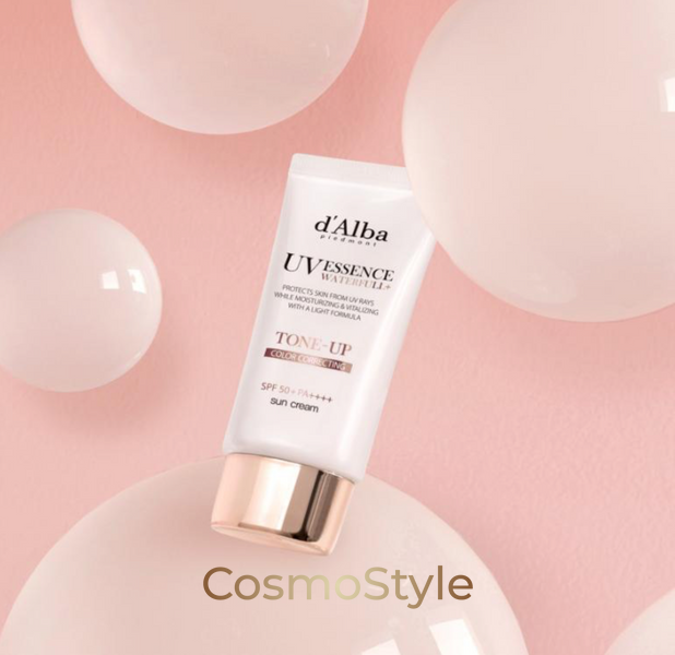 Сонцезахисный крем SPF50+ для лица Тонирующий PA++++ d'Alba - Waterfull Tone-Up Sun Cream - 50 мл spfalba504356 фото